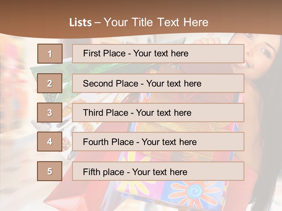 Lady White Fashion PowerPoint Template