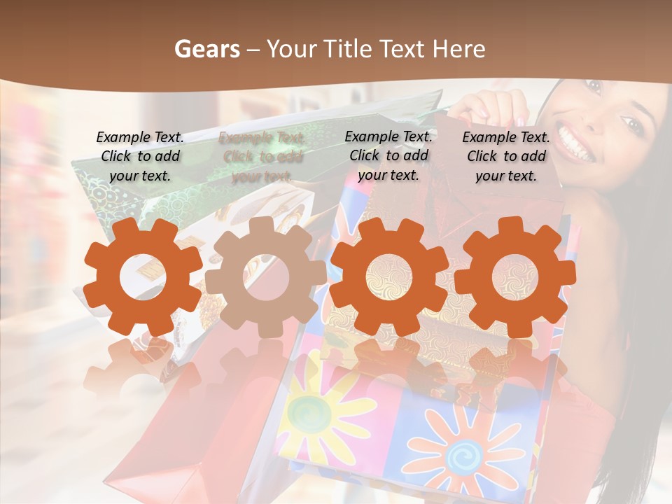 Lady White Fashion PowerPoint Template