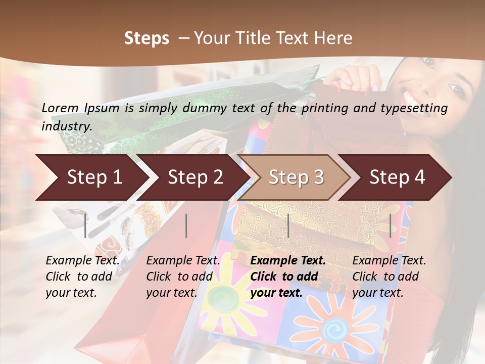 Lady White Fashion PowerPoint Template