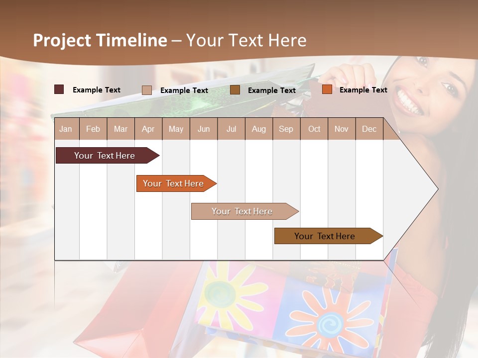 Lady White Fashion PowerPoint Template