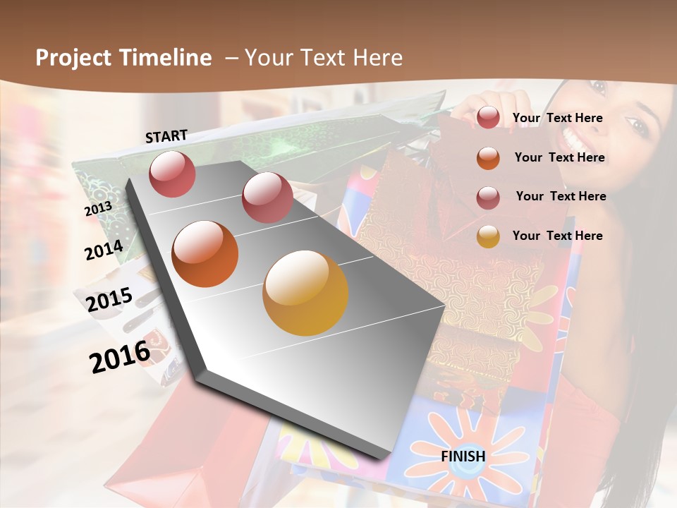 Lady White Fashion PowerPoint Template