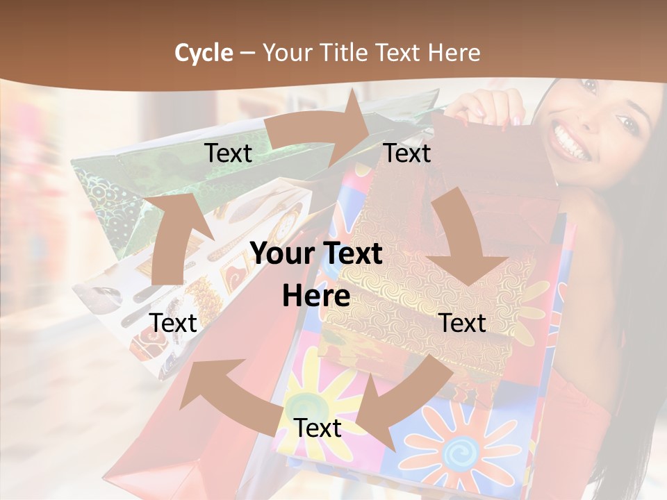 Lady White Fashion PowerPoint Template