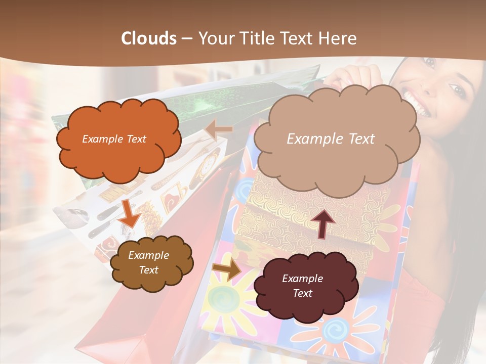 Lady White Fashion PowerPoint Template