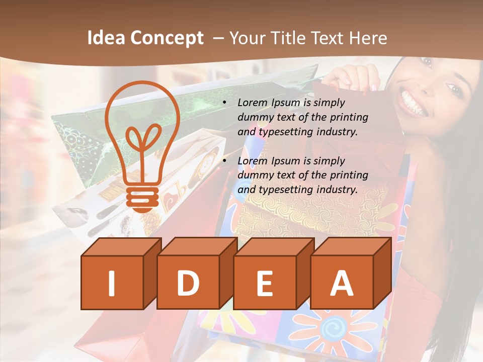 Lady White Fashion PowerPoint Template