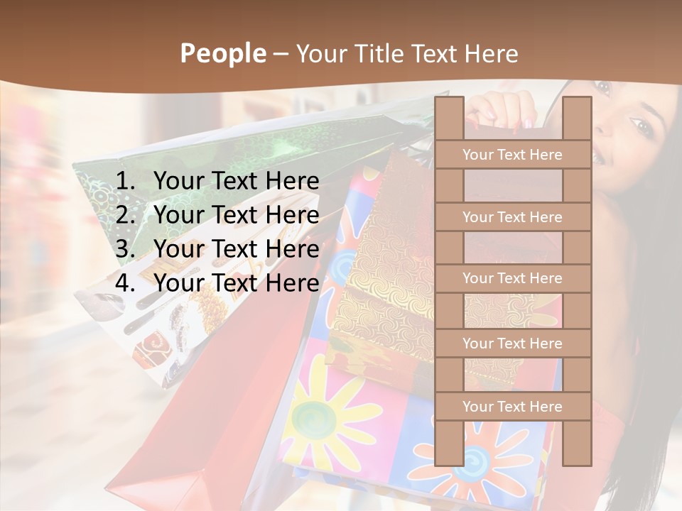 Lady White Fashion PowerPoint Template