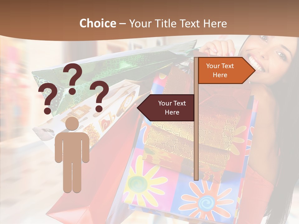 Lady White Fashion PowerPoint Template