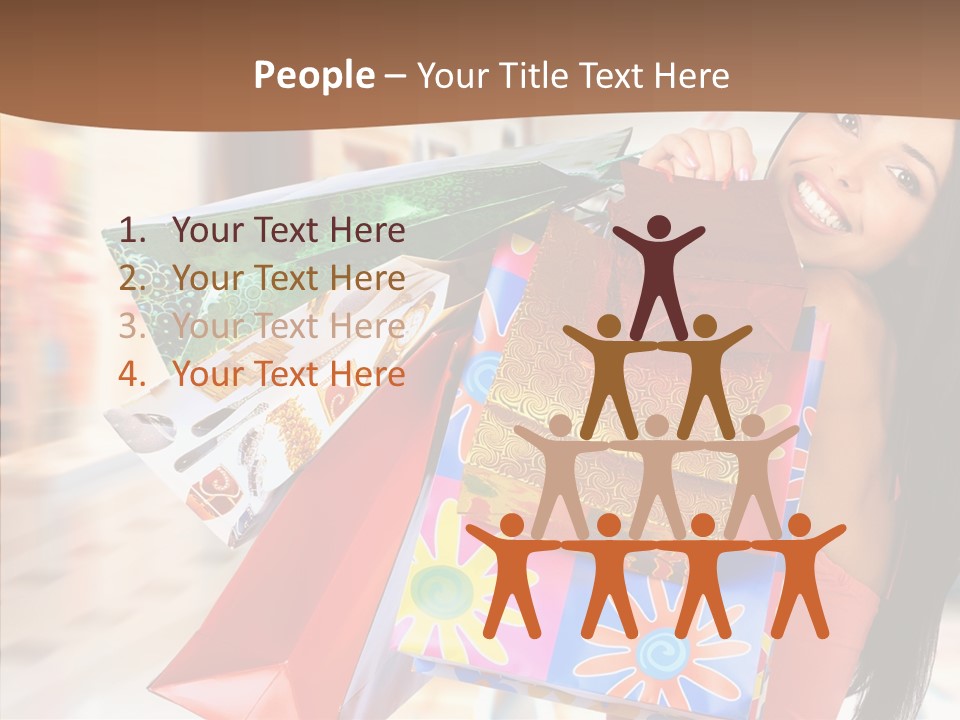 Lady White Fashion PowerPoint Template