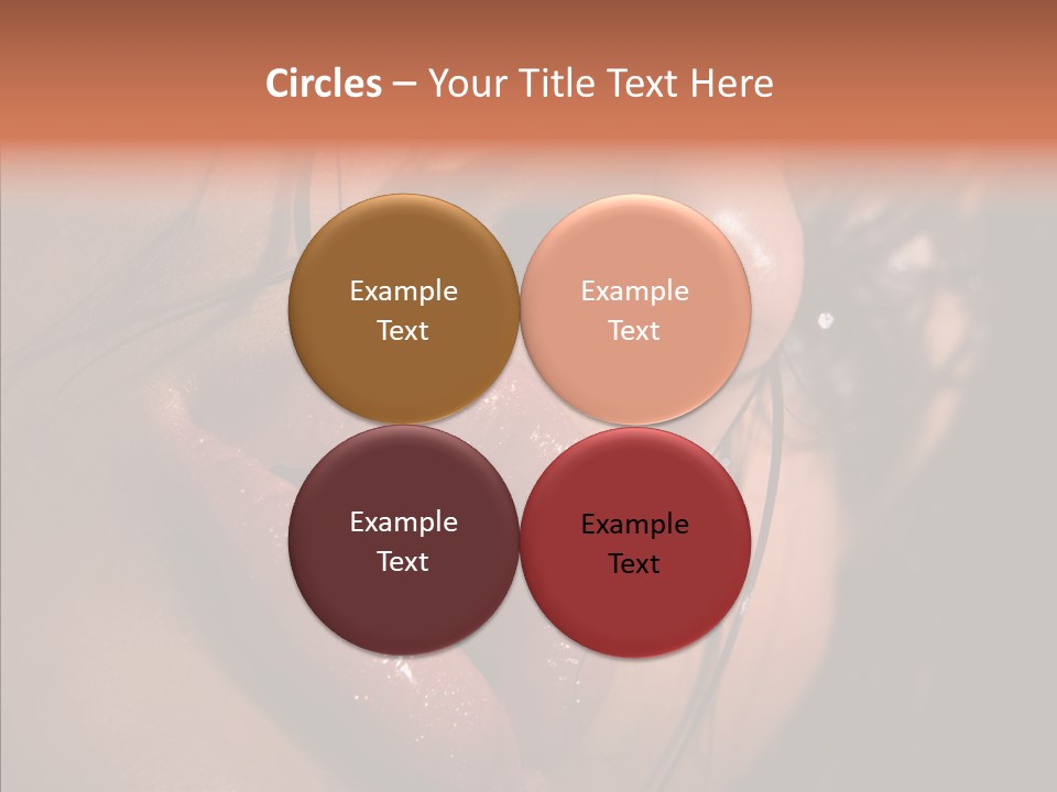 Close Up Hair Make Up PowerPoint Template
