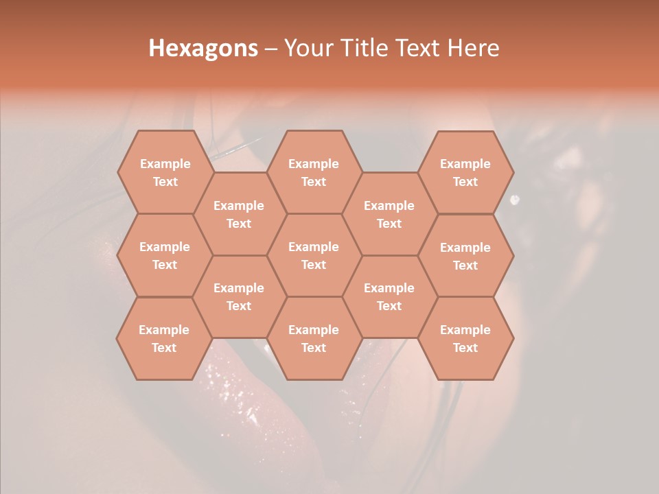 Close Up Hair Make Up PowerPoint Template