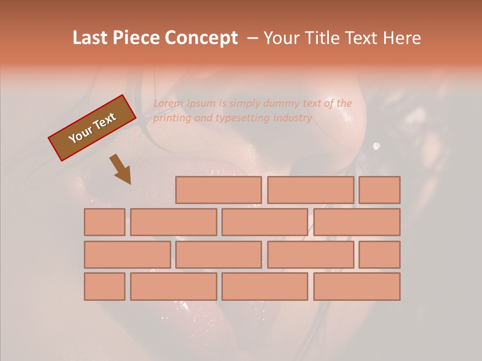 Close Up Hair Make Up PowerPoint Template