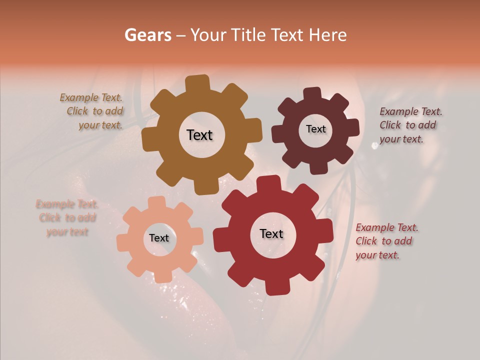 Close Up Hair Make Up PowerPoint Template