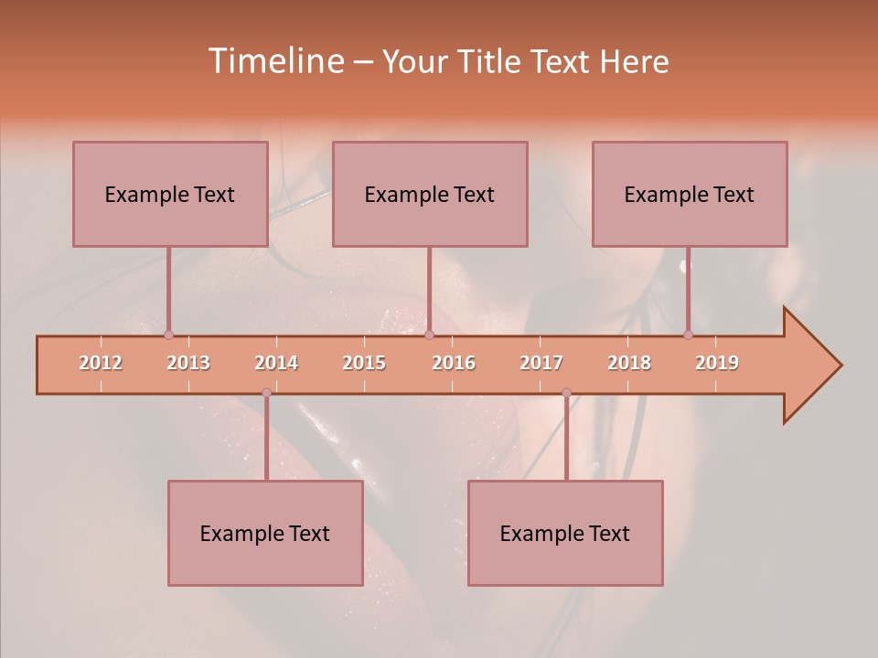 Close Up Hair Make Up PowerPoint Template