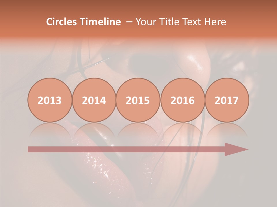 Close Up Hair Make Up PowerPoint Template