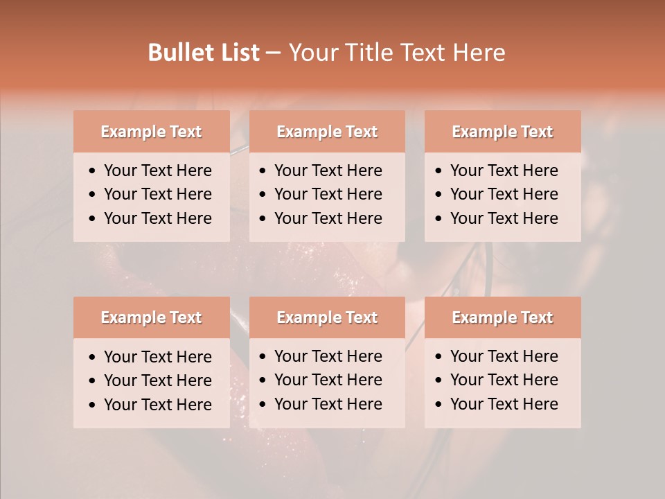 Close Up Hair Make Up PowerPoint Template