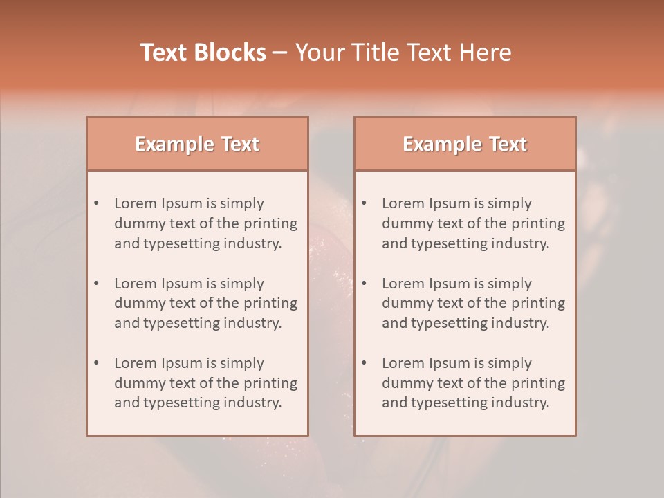Close Up Hair Make Up PowerPoint Template