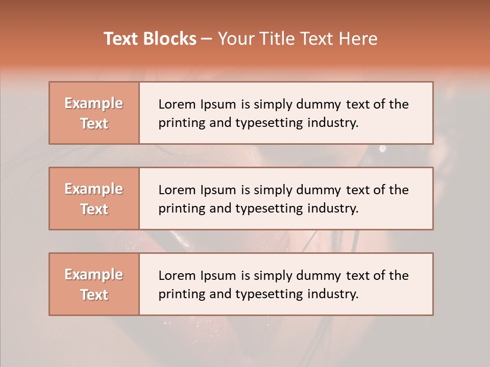 Close Up Hair Make Up PowerPoint Template