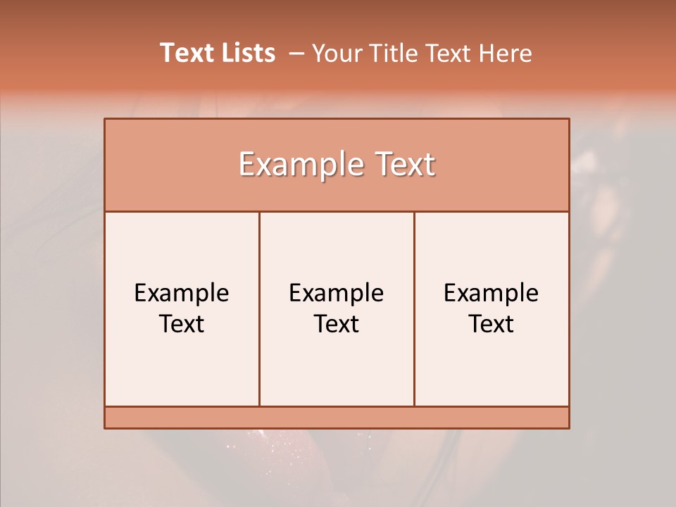 Close Up Hair Make Up PowerPoint Template