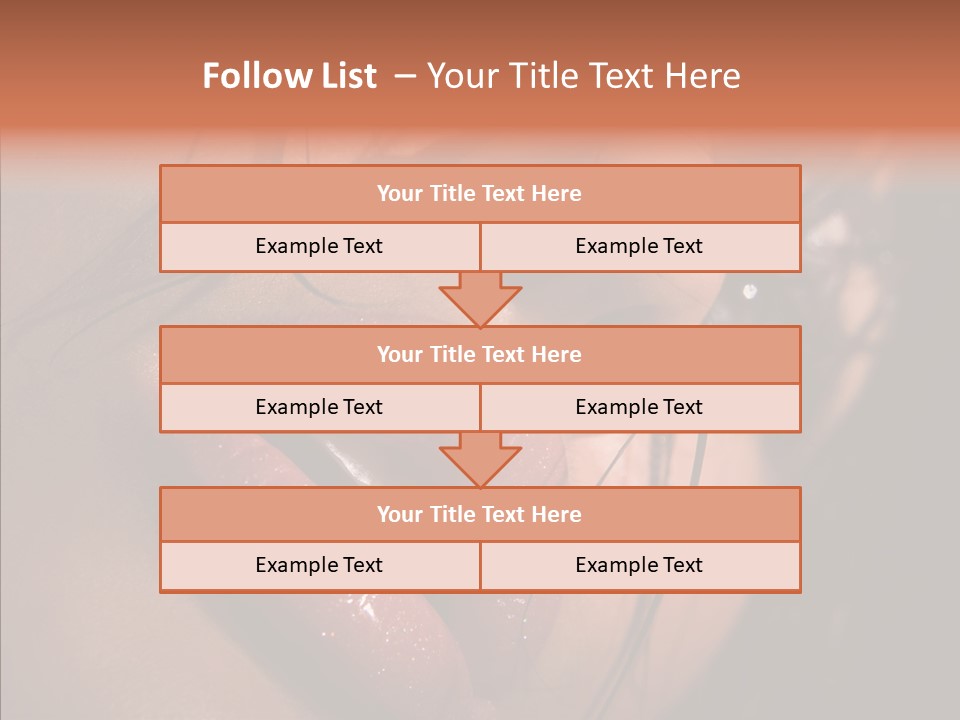 Close Up Hair Make Up PowerPoint Template