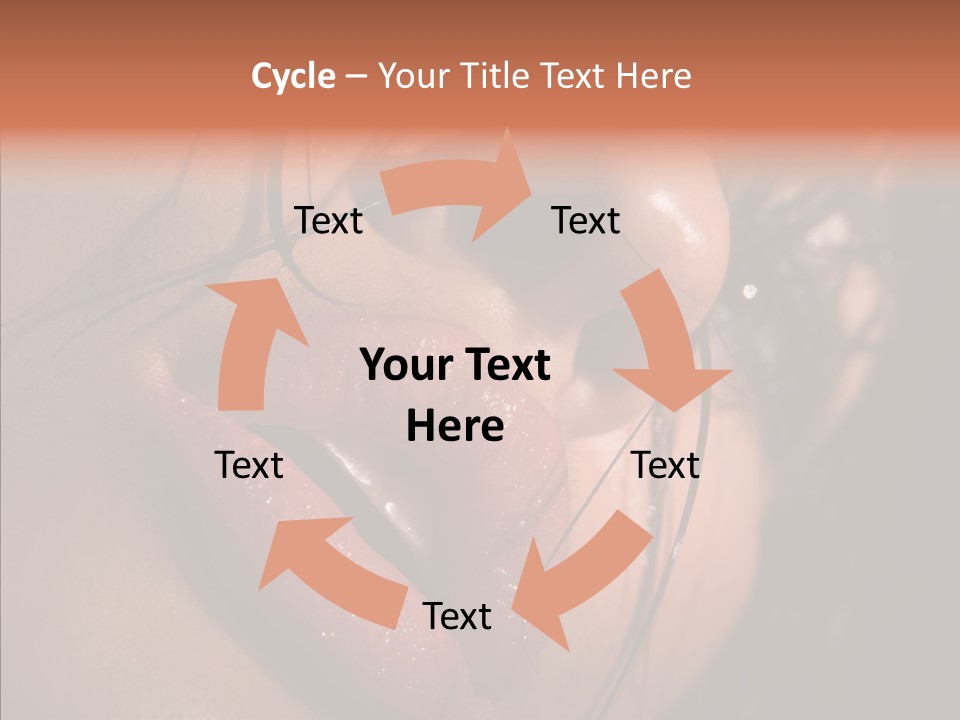 Close Up Hair Make Up PowerPoint Template