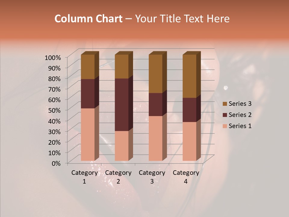 Close Up Hair Make Up PowerPoint Template