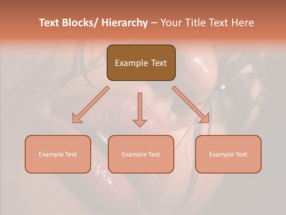 Close Up Hair Make Up PowerPoint Template