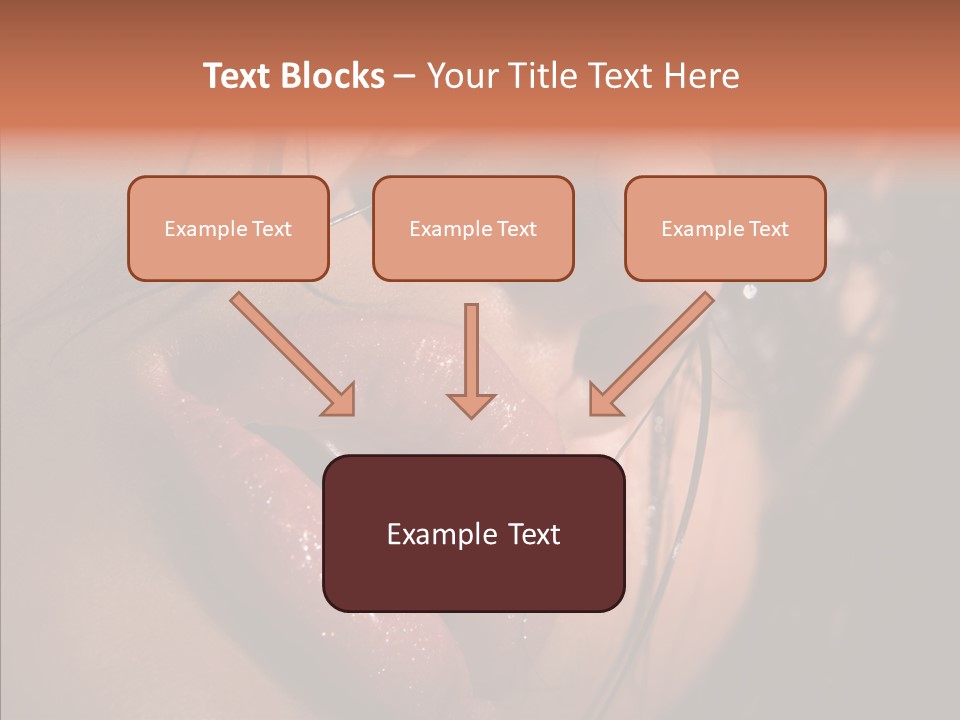 Close Up Hair Make Up PowerPoint Template
