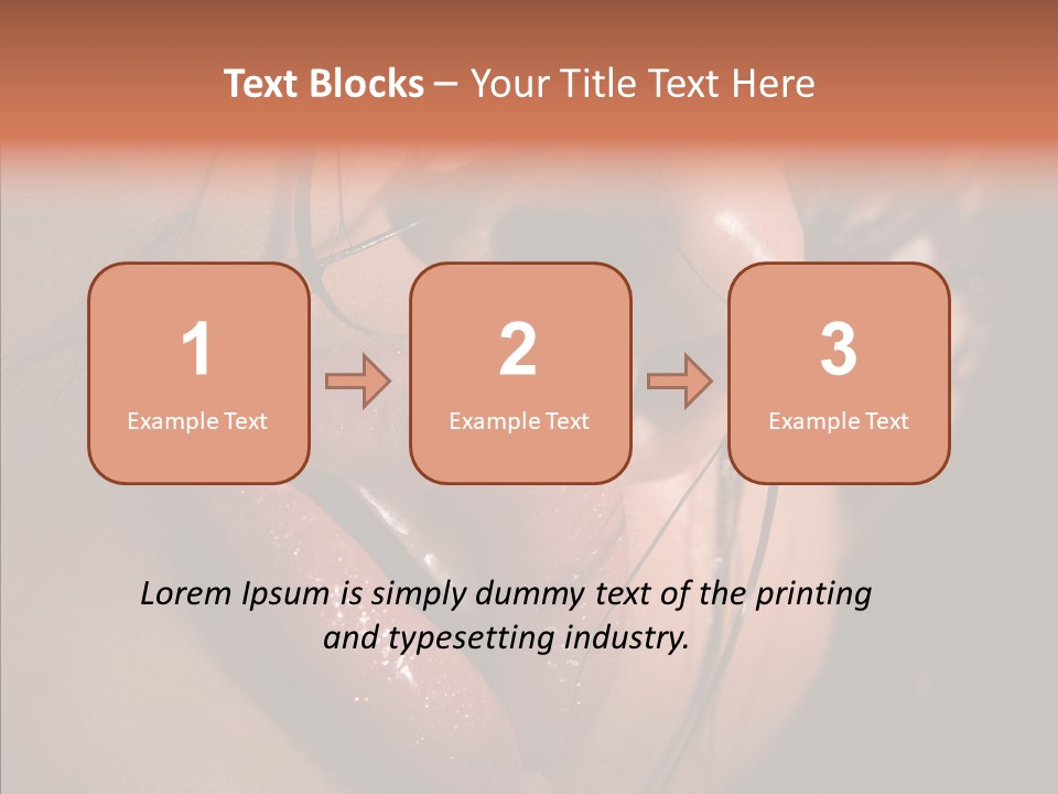 Close Up Hair Make Up PowerPoint Template