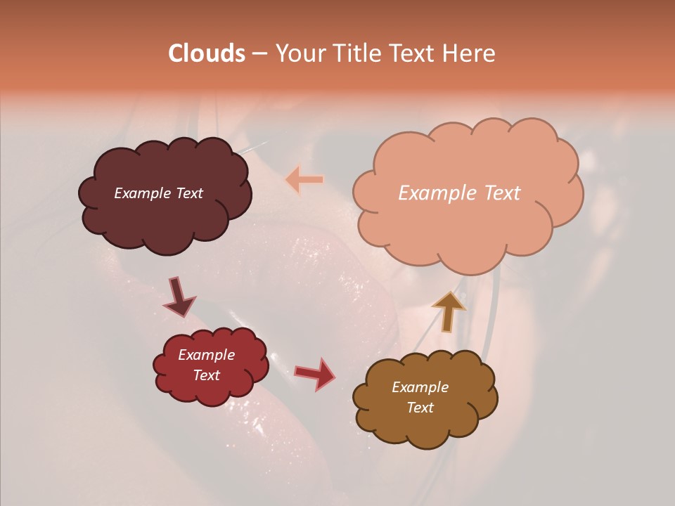 Close Up Hair Make Up PowerPoint Template
