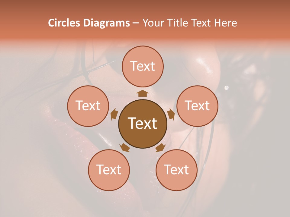 Close Up Hair Make Up PowerPoint Template