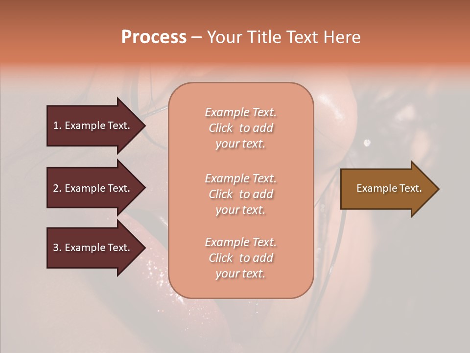 Close Up Hair Make Up PowerPoint Template