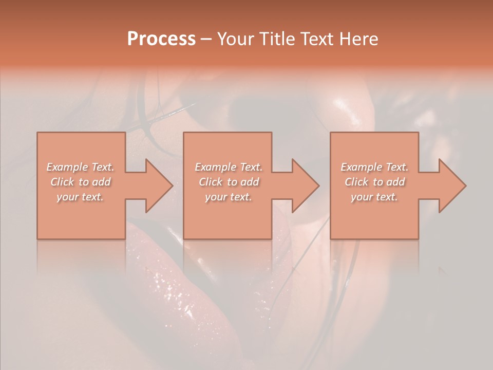Close Up Hair Make Up PowerPoint Template