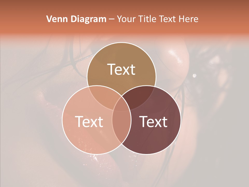 Close Up Hair Make Up PowerPoint Template