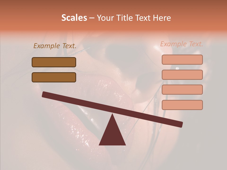 Close Up Hair Make Up PowerPoint Template