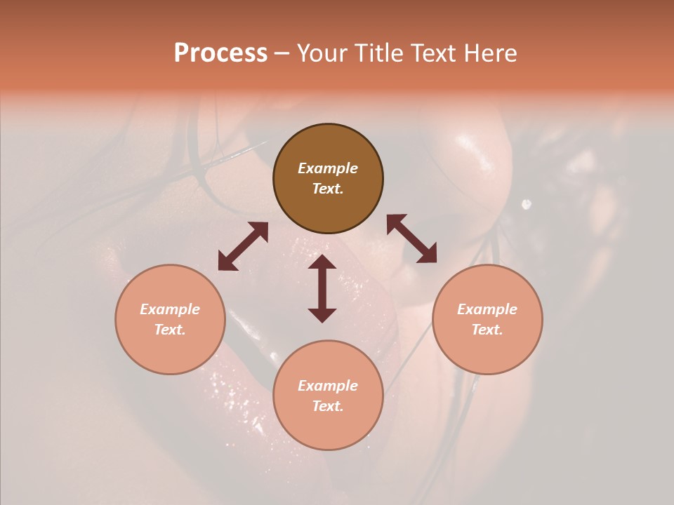 Close Up Hair Make Up PowerPoint Template