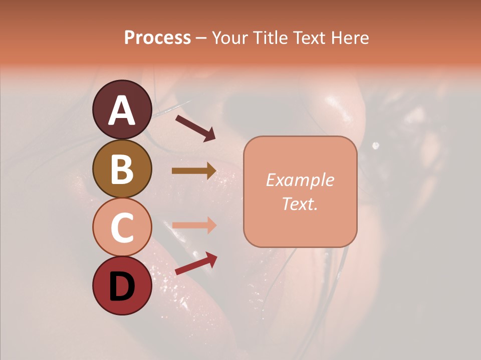 Close Up Hair Make Up PowerPoint Template