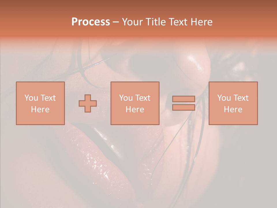 Close Up Hair Make Up PowerPoint Template