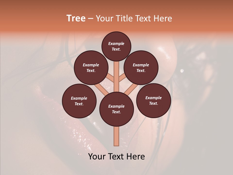 Close Up Hair Make Up PowerPoint Template