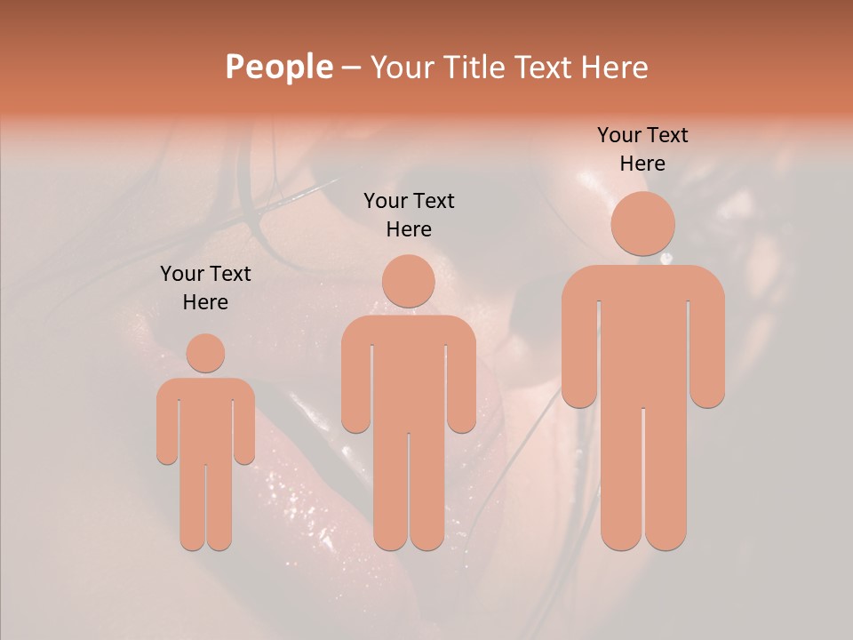 Close Up Hair Make Up PowerPoint Template