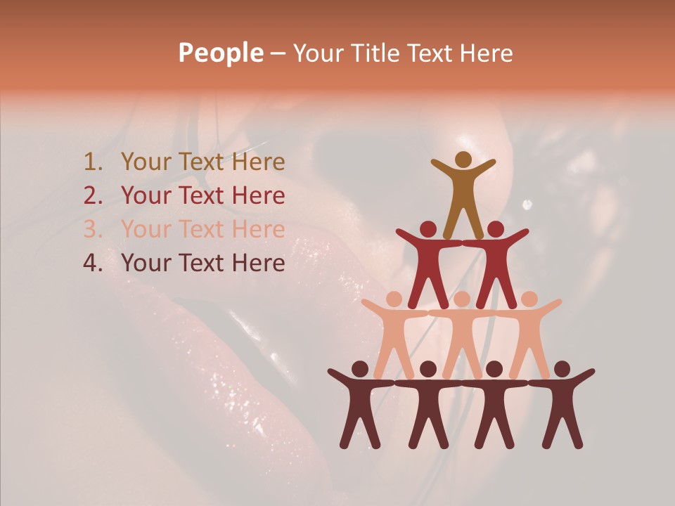 Close Up Hair Make Up PowerPoint Template