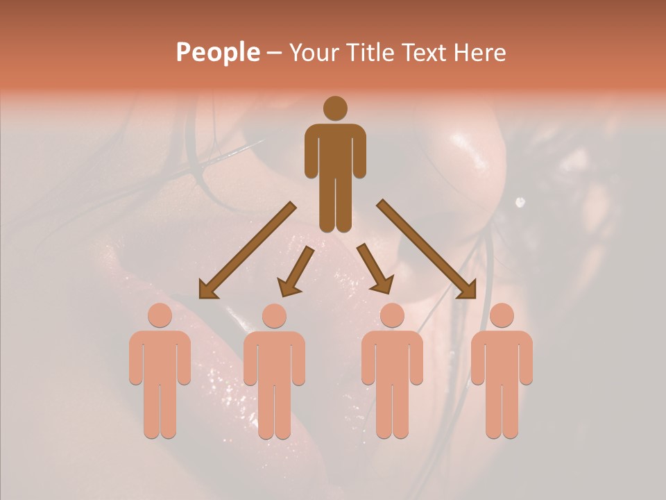 Close Up Hair Make Up PowerPoint Template