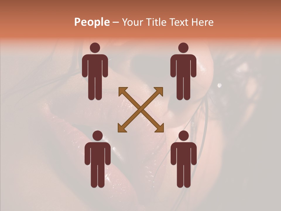 Close Up Hair Make Up PowerPoint Template