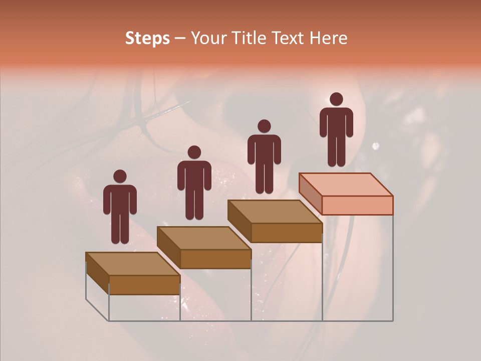Close Up Hair Make Up PowerPoint Template