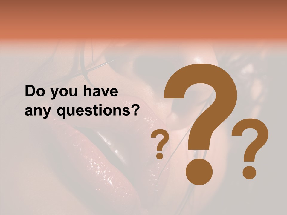 Close Up Hair Make Up PowerPoint Template