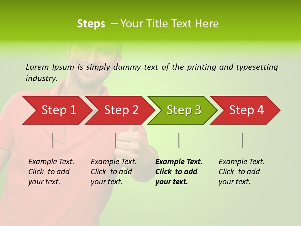 Isolated Achievement Portrait PowerPoint Template