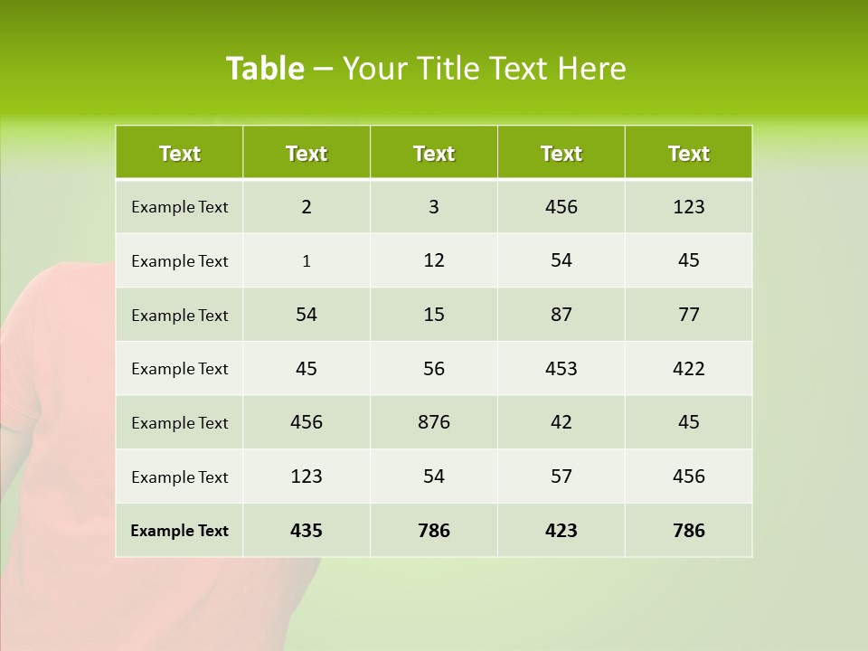 Isolated Achievement Portrait PowerPoint Template
