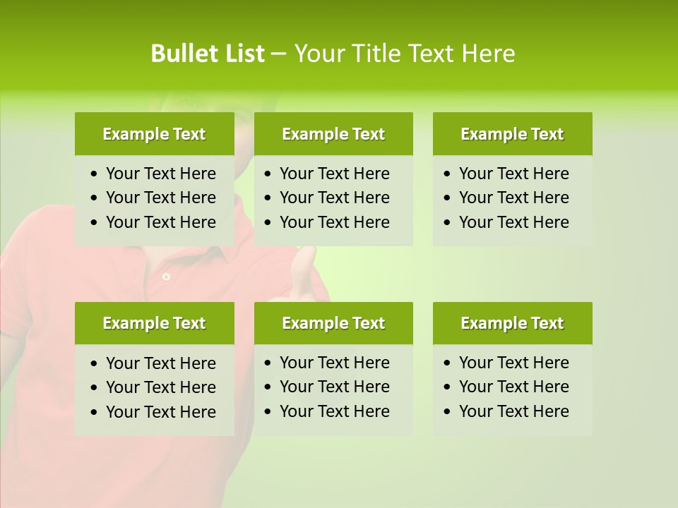 Isolated Achievement Portrait PowerPoint Template