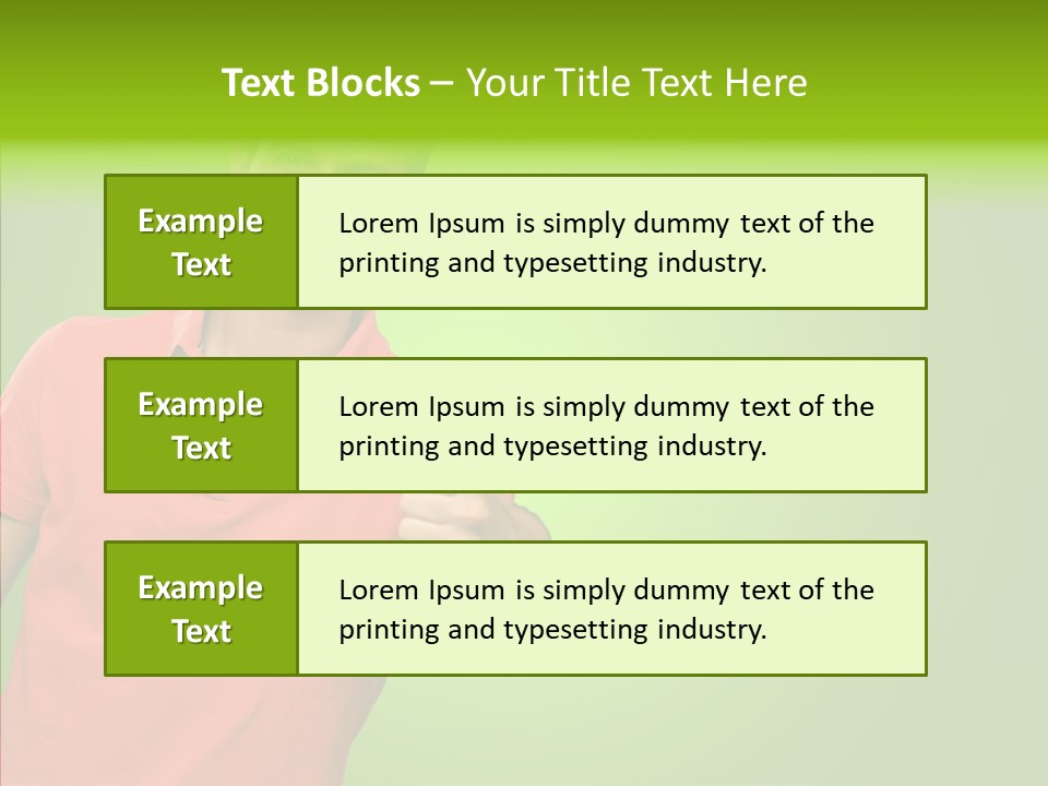 Isolated Achievement Portrait PowerPoint Template