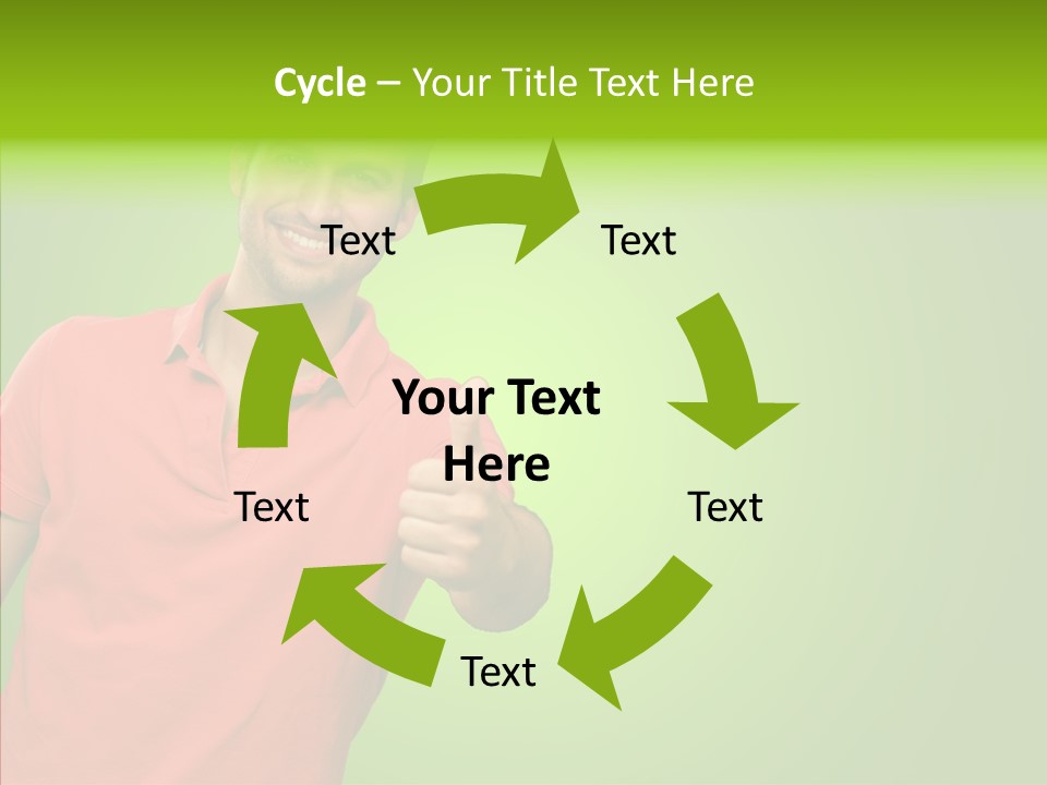 Isolated Achievement Portrait PowerPoint Template