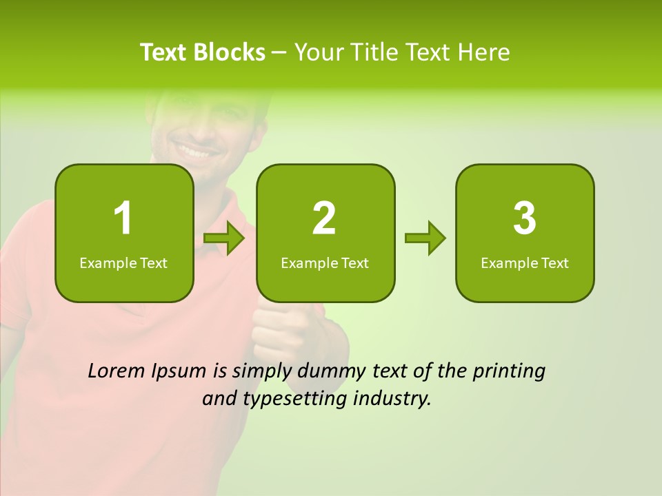 Isolated Achievement Portrait PowerPoint Template