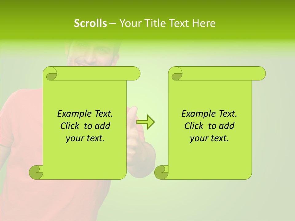 Isolated Achievement Portrait PowerPoint Template